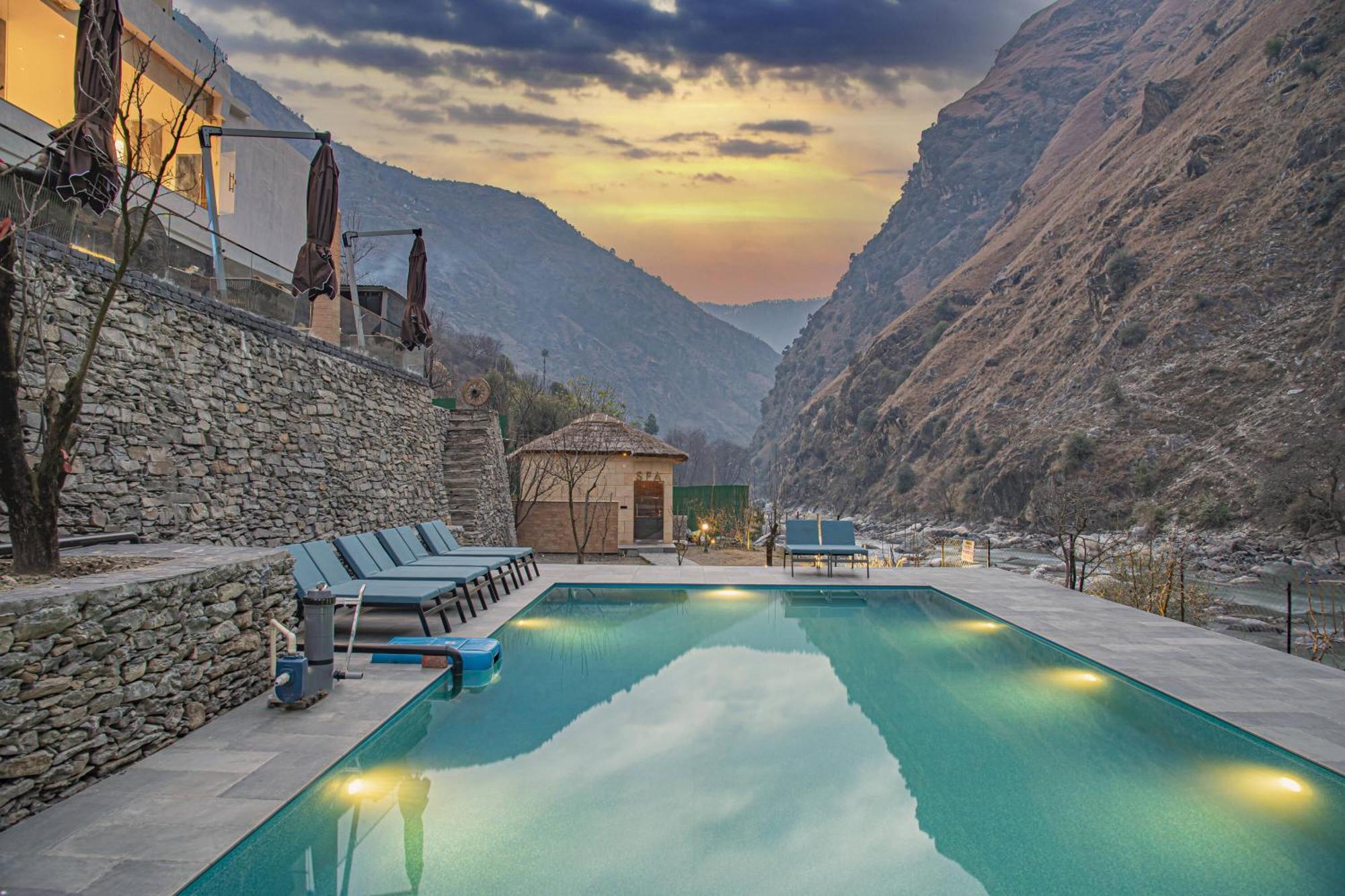 Echor Palm Bliss Riverside Resort & Spa Kasol Extérieur photo